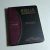 Bíblia Sagrada Slim | LETRA GRANDE | NVI | Preto e Vinho | Luxo
