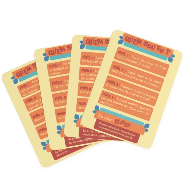 Kit Quiz da Fé - Jogo Bíblico Faz Sentido? + Jogo Bíblico de Cartas | Quem Sou Eu ?