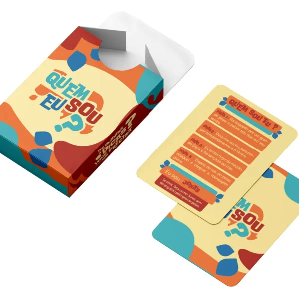 Kit Quiz da Fé - Jogo Bíblico Faz Sentido? + Jogo Bíblico de Cartas | Quem Sou Eu ?